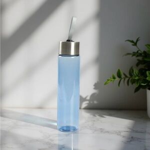 Blue Essence Water Bottle with Silver Cap 💧